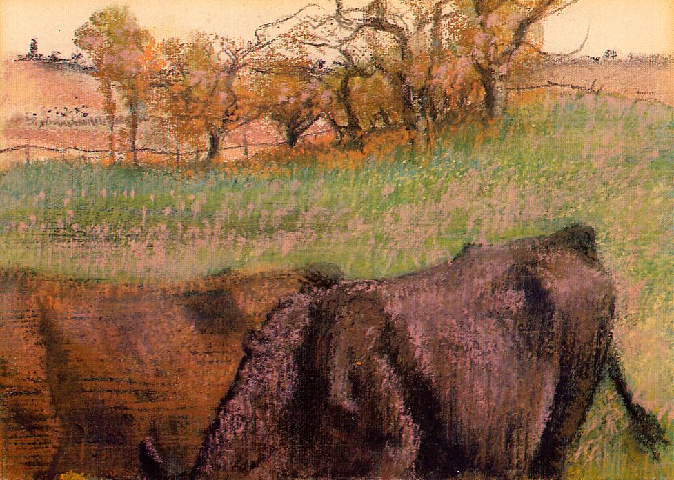 Landscape. Cows in the Foreground 1893